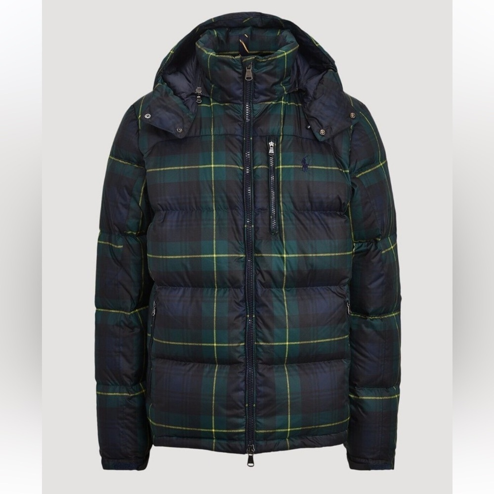 Polo Ralph Lauren Tartan Blackwatch Hooded Down Puffer Coat Jacket NWT 3XL XXXL - Picture 5 of 11